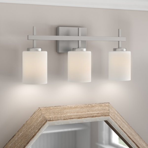 Led bathroom vanity lights deals brushed nickel